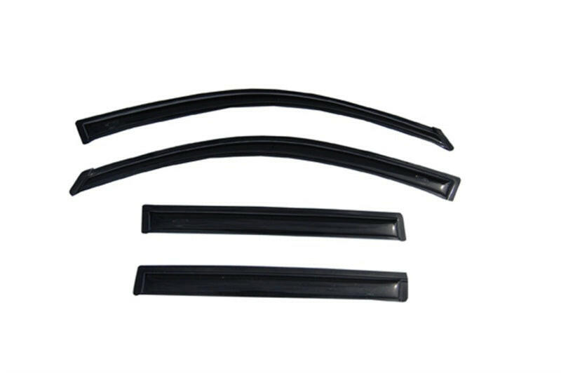 AVS 08-13 Toyota Highlander Ventvisor Outside Mount Window Deflectors 4pc - Smoke Wind Deflectors AVS
