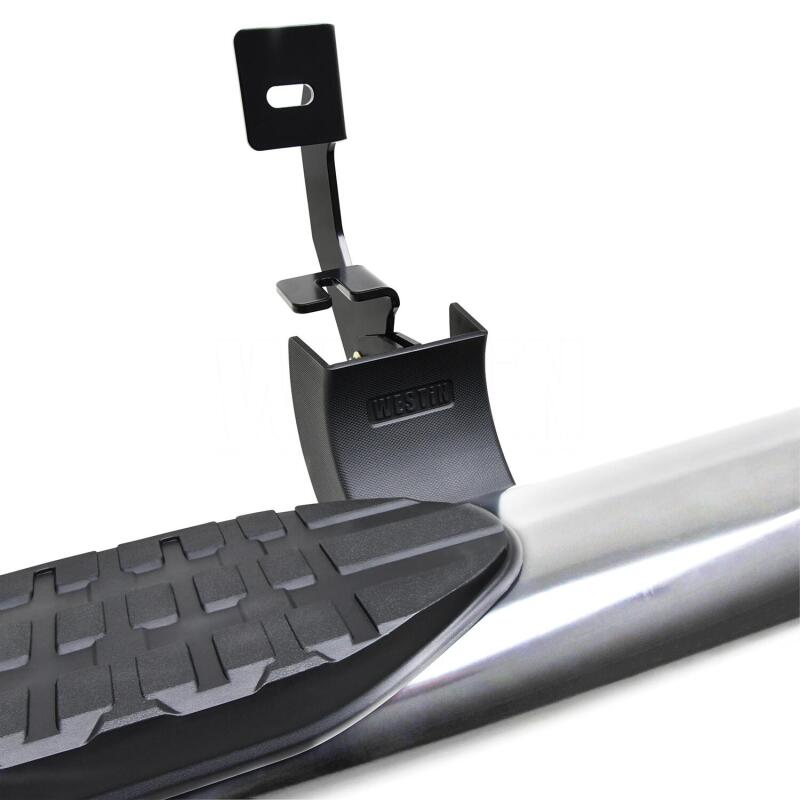 Westin 2020 Chevy Silverado 2500/3500 Crew Cab (8ft Bed) PRO TRAXX Nerf Step Bars - Stainless Steel Nerf Bars Westin