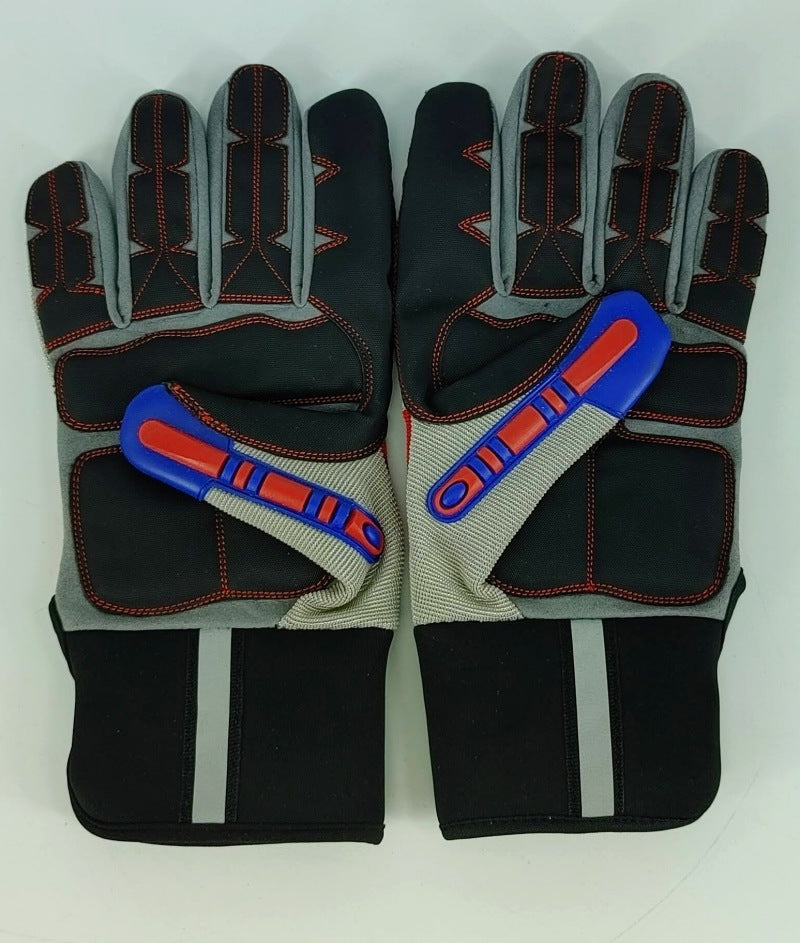Granatelli X-Large Mechanics Work Gloves - Red/Gray/Black Gloves Granatelli Motor Sports
