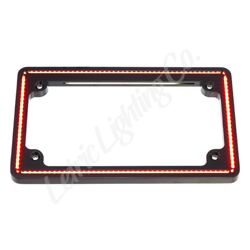 Letric Lighting Perfect Plate License Plate Frame Matte Black License Frame Letric Lighting