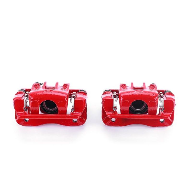 Power Stop 99-05 Hyundai Sonata Rear Red Calipers w/Brackets - Pair Brake Calipers - Perf PowerStop