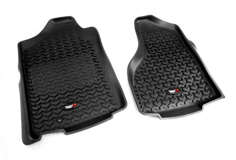 Rugged Ridge Floor Liner Front Black 2012-2016 Ford F-250 / F-350 Regular / Extended Floor Mats - Rubber Rugged Ridge