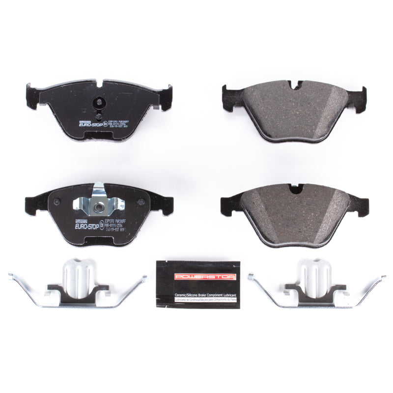 Power Stop 13-15 BMW X1 Euro-Stop ECE-R90 Front Brake Pads Brake Pads - OE PowerStop