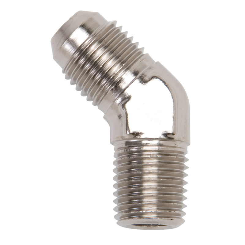 Russell Performance -6 AN to 3/8in NPT 45 Degree Flare to Pipe Adapter Fittings Russell