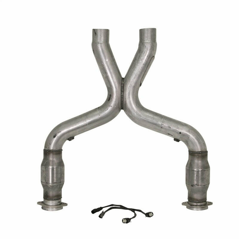 BBK 11-14 Mustang 5.0 Short Mid X Pipe With Catalytic Converters 3.0 For BBK Long Tube Headers X Pipes BBK