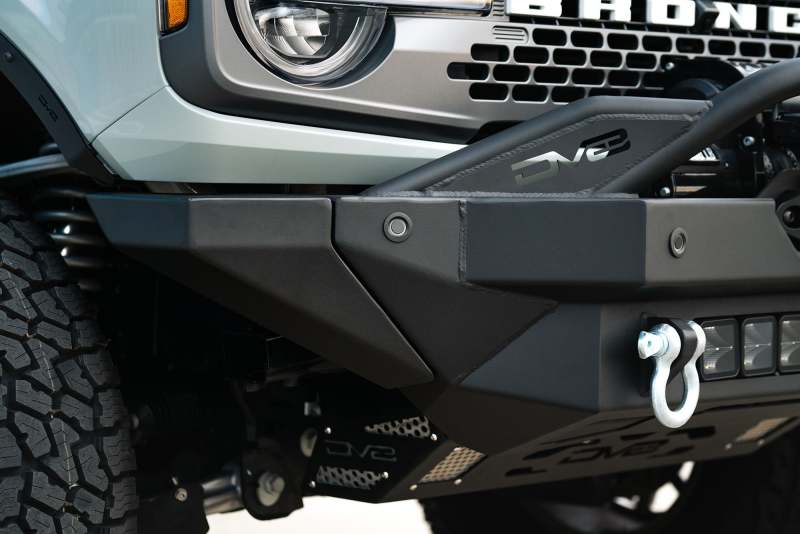 DV8 Offroad 2021+ Ford Bronco Modular Front Bumper Winch Capable w/ Auxiliary Light Mounts Bumpers - Steel DV8 Offroad