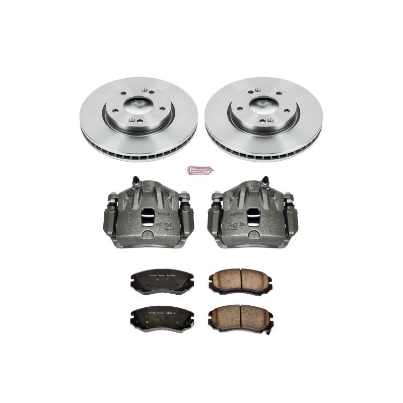 Power Stop 06-10 Hyundai Sonata Front Autospecialty Brake Kit w/Calipers Brake Kits - OE PowerStop