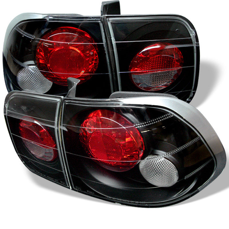 Spyder Honda Civic 96-98 4Dr Euro Style Tail Lights Black ALT-YD-HC96-4D-BK Tail Lights SPYDER