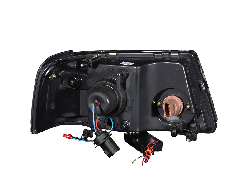 ANZO 2001-2011 Ford Ranger Projector Headlights w/ Halo Black (CCFL) 1 pc Headlights ANZO