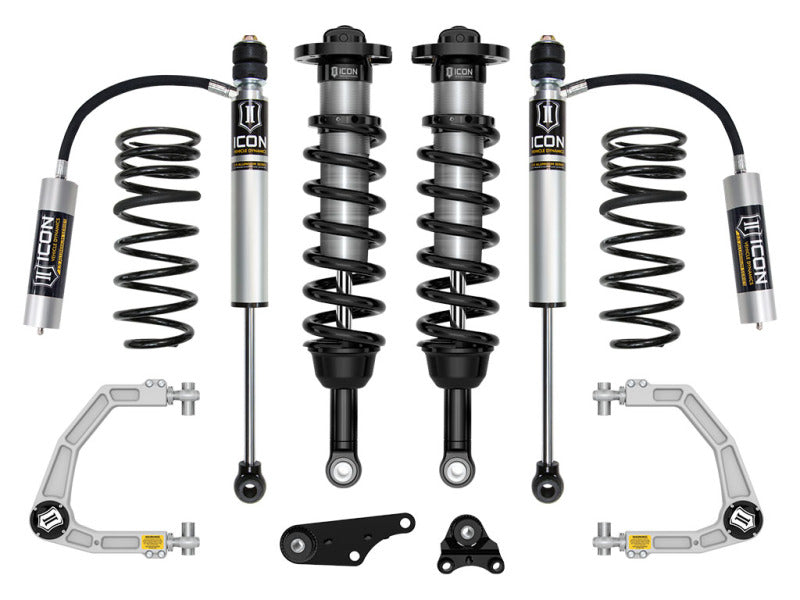 ICON 2024+ Toyota Tacoma 1.25in-3in Stage 3 Suspension System Billet w/ Triple Rate Spring Coilovers ICON