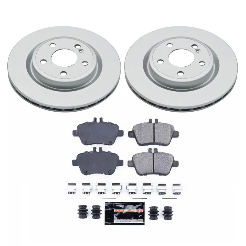 Power Stop 14-19 Mercedes-Benz CLA250 Rear Z17 Evolution Geomet Coated Brake Kit Brake Kits - Performance Blank PowerStop