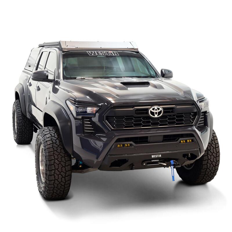 Westin 2024 Toyota Tacoma Pro-Series Mid Width Front Bumper - Textured Black Bumpers - Steel Westin