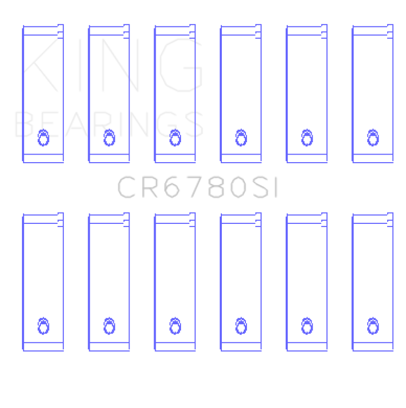 King Engine Bearings Chrysler 2.7L (Size +0.75mm) Connecting Rod Bearing Set Connecting Rods King Engine Bearings