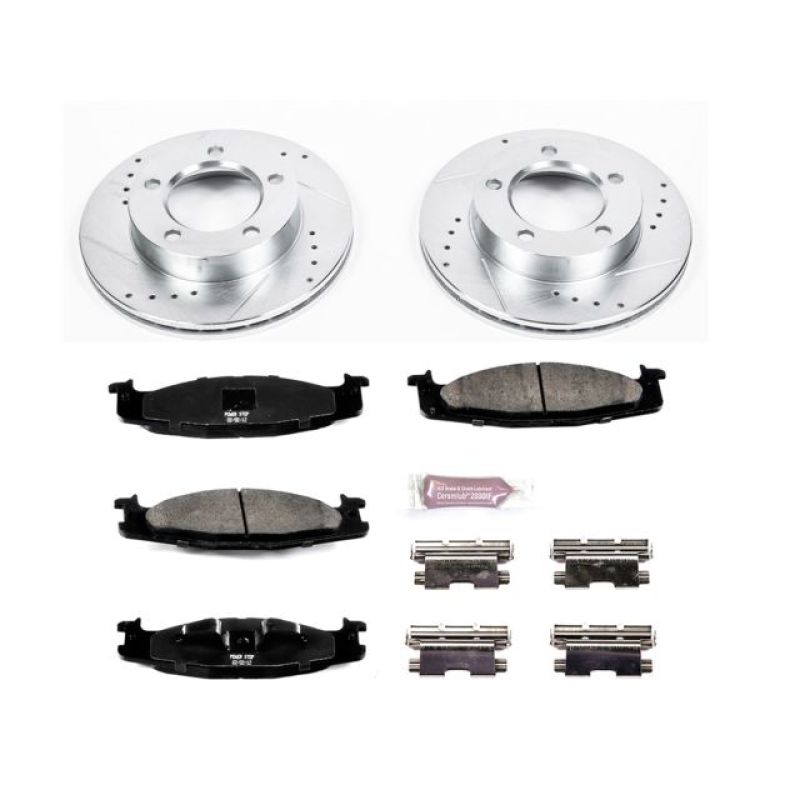 Power Stop 94-96 Ford Bronco Front Z23 Evolution Sport Brake Kit Brake Kits - Performance D&S PowerStop