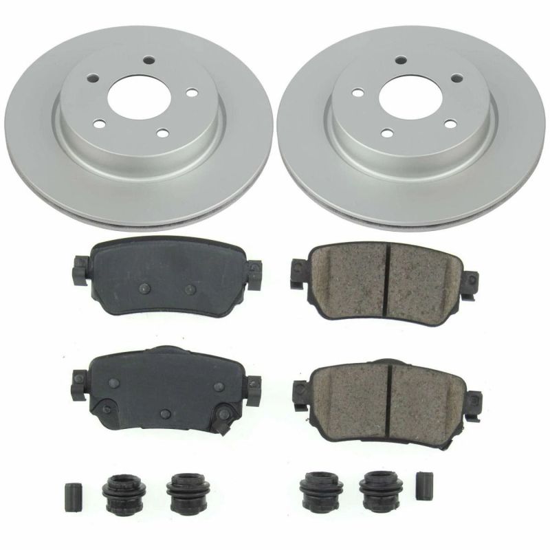 Power Stop 18-19 Nissan Leaf Rear Z17 Evolution Geomet Coated Brake Kit Brake Kits - Performance Blank PowerStop