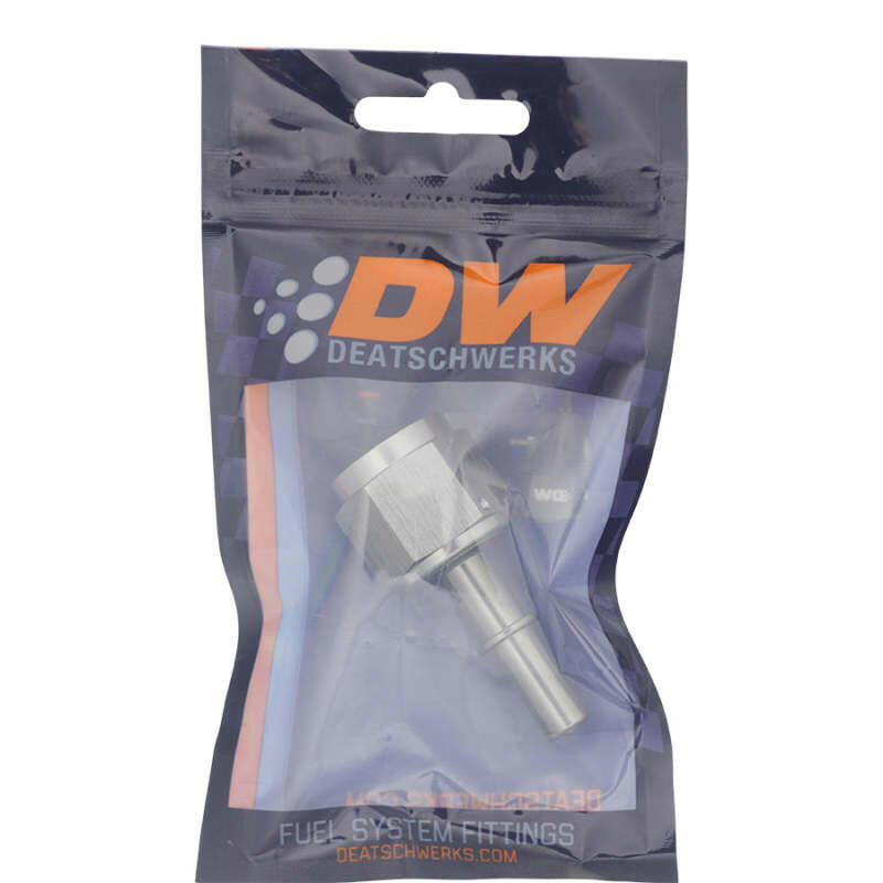 DeatschWerks 10AN Female Flare Swivel to 3/8in Male EFI Quick Disconnect - Anodized DW Titanium Fuel Components Misc DeatschWerks