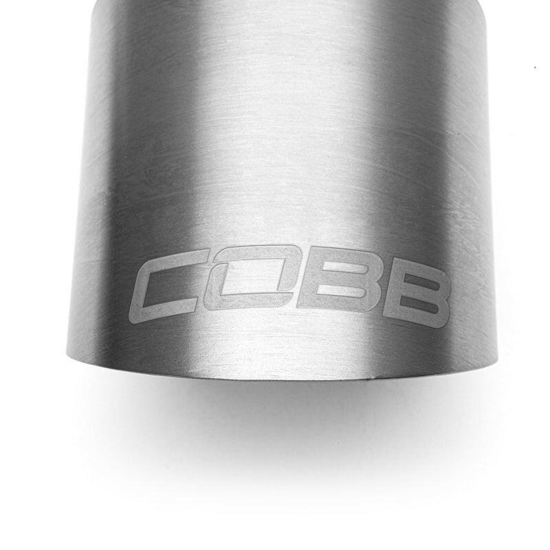 Cobb Volkswagen GTI MK7/MK7.5/MK8 Brushed Titanium Tip Kit Catback COBB