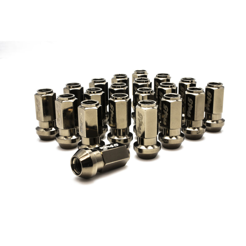 Wheel Mate Muteki TR45 Open End Lug Nuts - Titanium Finish - 12x1.50 - 45mm Lug Nuts Wheel Mate