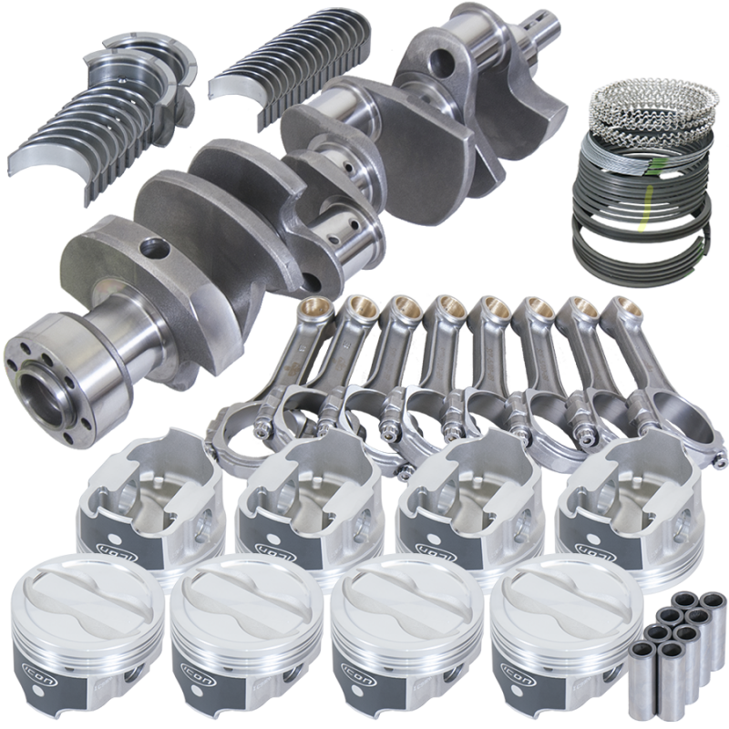 Eagle Chevy LT1350 1Pc 3.750in Crank 5.700in I-Beam Rods -18cc 4.060in Pistons Rotating Assembly Rotating Assemblies Eagle