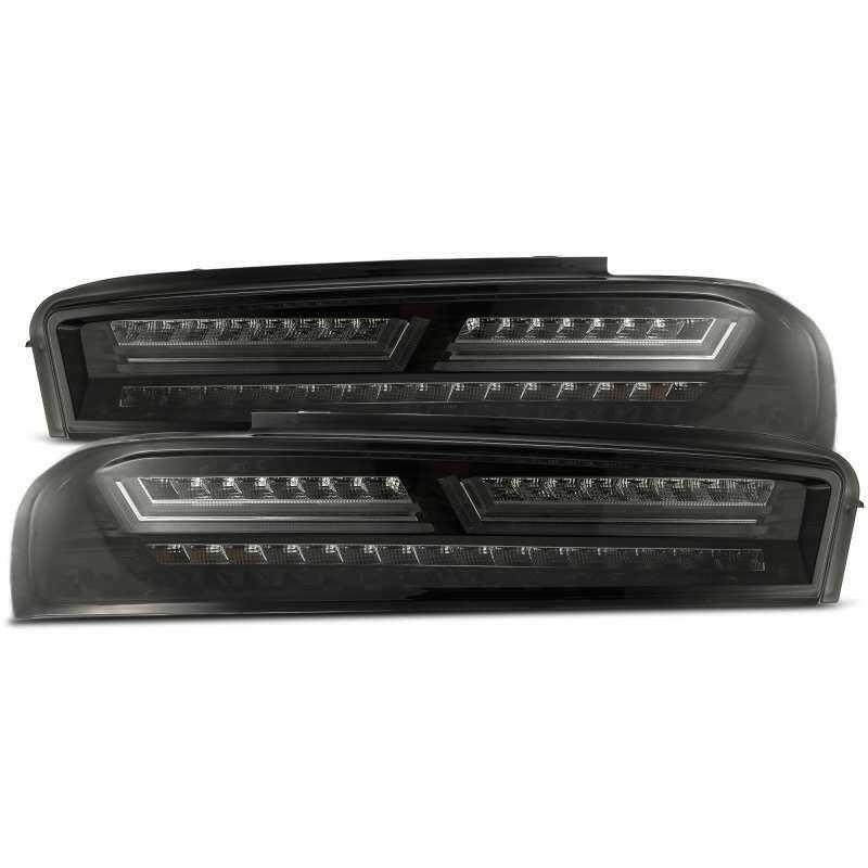 AlphaRex 16-18 Chevrolet Camaro PRO-Series LED Tail Lights Jet Black Tail Lights AlphaRex