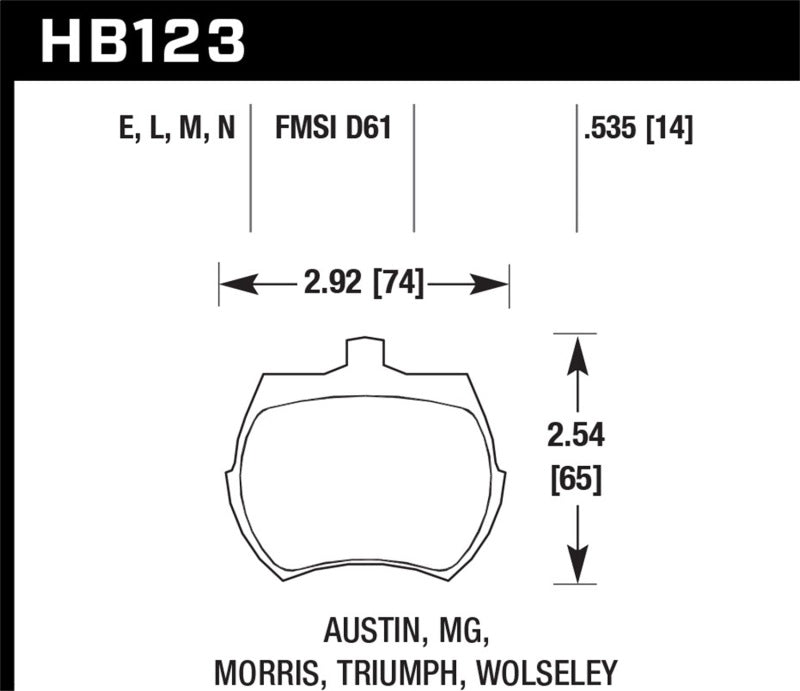 Hawk HP+ Street Brake Pads Brake Pads - Performance Hawk Performance