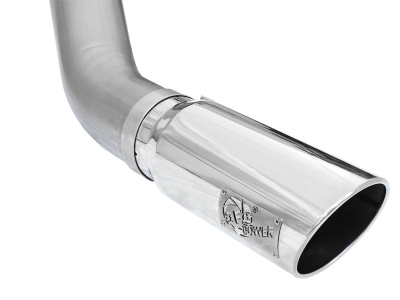 aFe MACHForce XP Exhaust Large Bore 5in DPF-Back SS 13-15 Dodge Trucks L6-6.7L (td) *Polish Tip DPF Back aFe