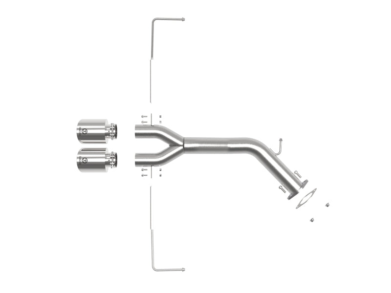 aFe Takeda 3in-2.5in 304 SS Axle-Back Exhaust w/Polished Tip 19-20 Hyundai Veloster I4-1.6L(t) Axle Back aFe