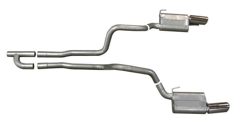 Gibson 05-10 Ford Mustang Base 4.0L 2.5in Cat-Back Dual Exhaust - Aluminized Catback Gibson