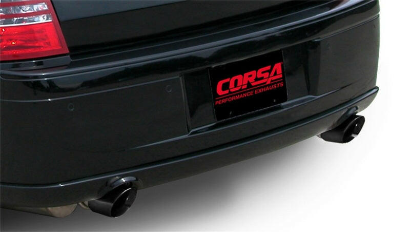 Corsa 2005-2010 Dodge Charger SRT-8 6.1L V8 Black Xtreme Cat-Back Exhaust Catback CORSA Performance
