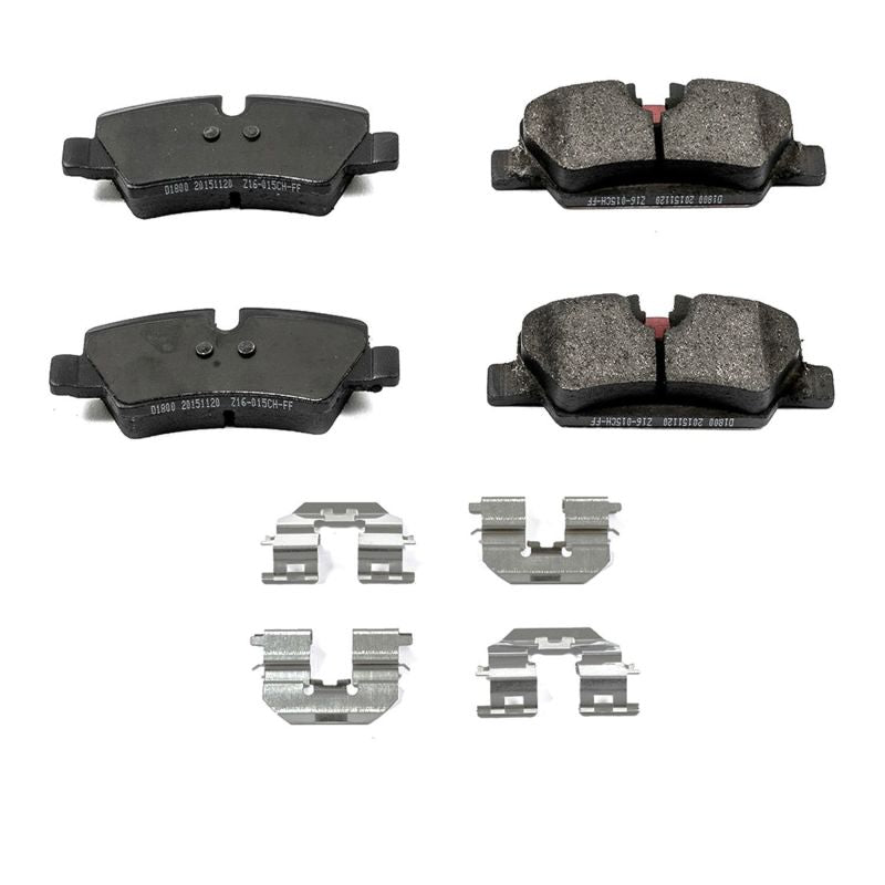 Power Stop 15-19 Mini Cooper Rear Z17 Evolution Ceramic Brake Pads w/Hardware Brake Pads - OE PowerStop