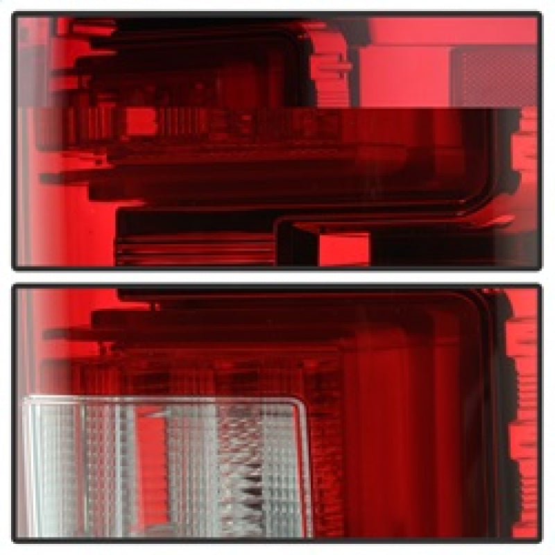 Spyder Ford F150 2015-2017 Light Bar LED Tail Lights - Red Clear ALT-YD-FF15015-LBLED-RC Tail Lights SPYDER