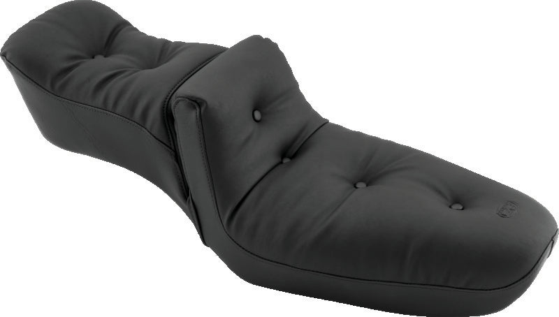 Mustang 82-03 Harley Sportster Duke 1PC Seat Regal - Black One-Piece Motorcycle Seats Mustang Motorcycle