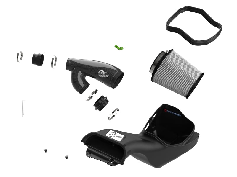 aFe 21-24 Ford F150 Raptor Track Series Carbon Fiber Cold Air Intake System w/ Pro DRY S Filter Cold Air Intakes aFe