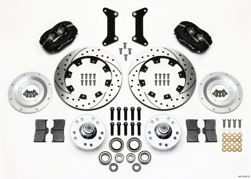 Wilwood Forged Dynalite Front Kit 12.19in Drilled 79-87 GM G Body Big Brake Kits Wilwood
