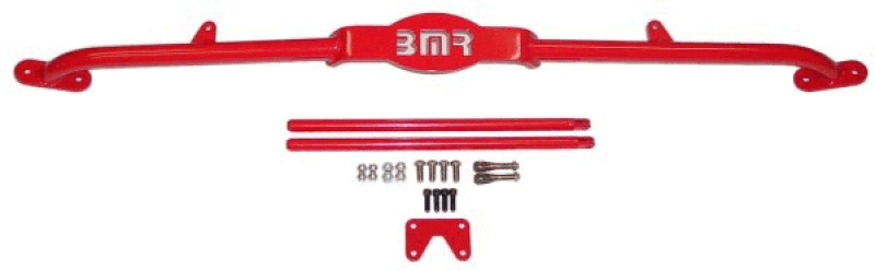 BMR 82-82 3rd Gen F-Body w/ TPI 3 Point Mount Strut Tower Brace - Red Strut Bars BMR Suspension