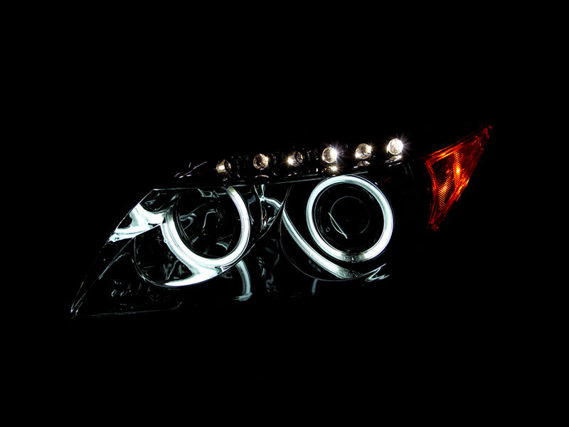 ANZO 2005-2010 Scion Tc Projector Headlights w/ Halo Chrome (CCFL) Headlights ANZO
