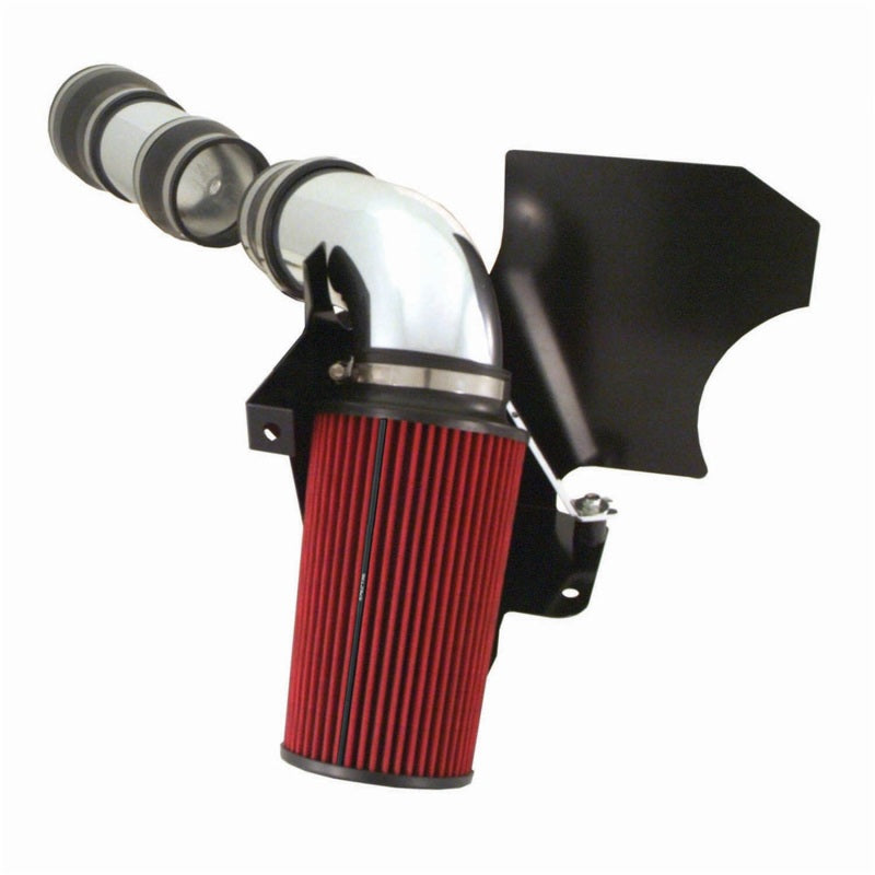 Spectre 99-03 Ford SD V10-6.8L F/I Air Intake Kit - Clear Anodized w/Red Filter Cold Air Intakes Spectre