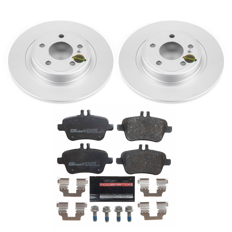 Power Stop 18-19 Mercedes-Benz SLC300 Rear Euro-Stop Brake Kit Brake Kits - OE PowerStop