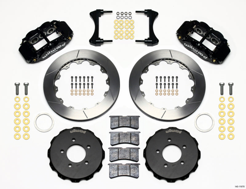 Wilwood Narrow Superlite 6R Front Hat Kit 12.88in 2006-Up Civic / CRZ Big Brake Kits Wilwood