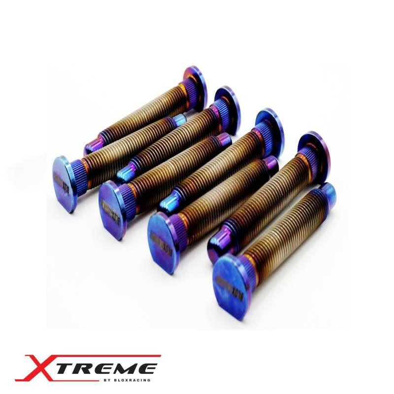BLOX Racing Titanium Extended Wheel Studs M12X1.5mm 8Pcs Honda Fitment - Burnt Wheel Studs BLOX Racing