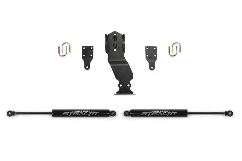 Fabtech 17-20 Ford Superduty 4WD Stealth Dual Steering Stabilizer Kit Steering Stabilizer Fabtech