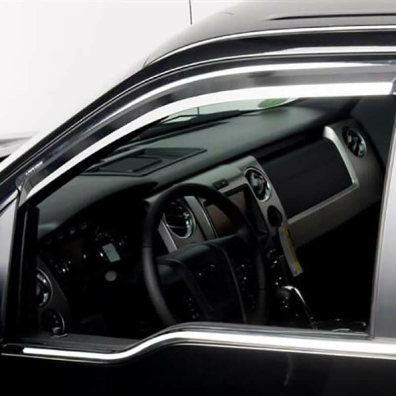 Putco 14-18 Chevy Silverado LD - 4 Door - Double Cab Element Chrome Window Visors Wind Deflectors Putco