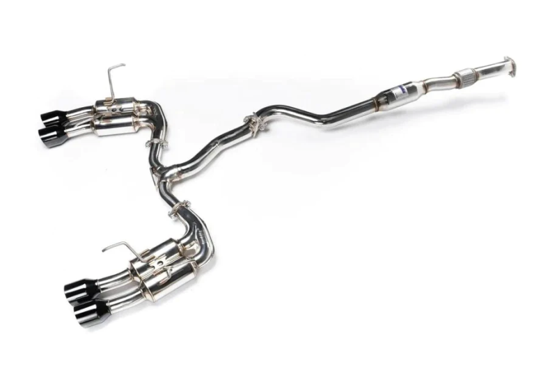 Invidia 2022+ Subaru WRX Gemini Single Layer Quad Black Tip Cat-Back Exhaust Catback Invidia