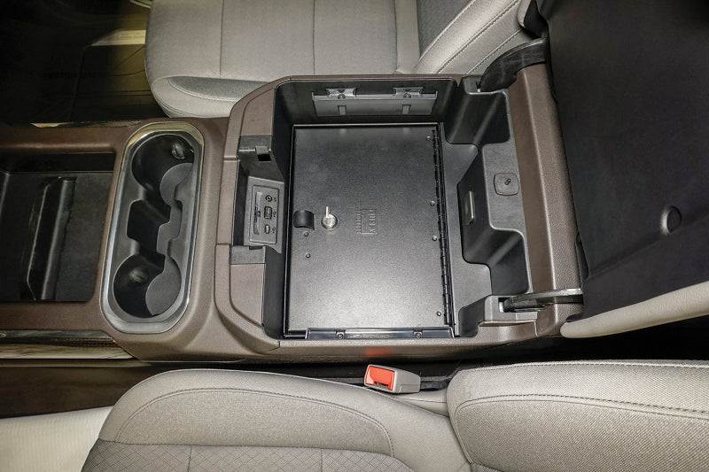 Tuffy Console Safe W/ Keyed Lock For Chevrolet Silverado And Gmc Sierra W/ Flow Thru Console Cargo Boxes & Bags Tuffy Products