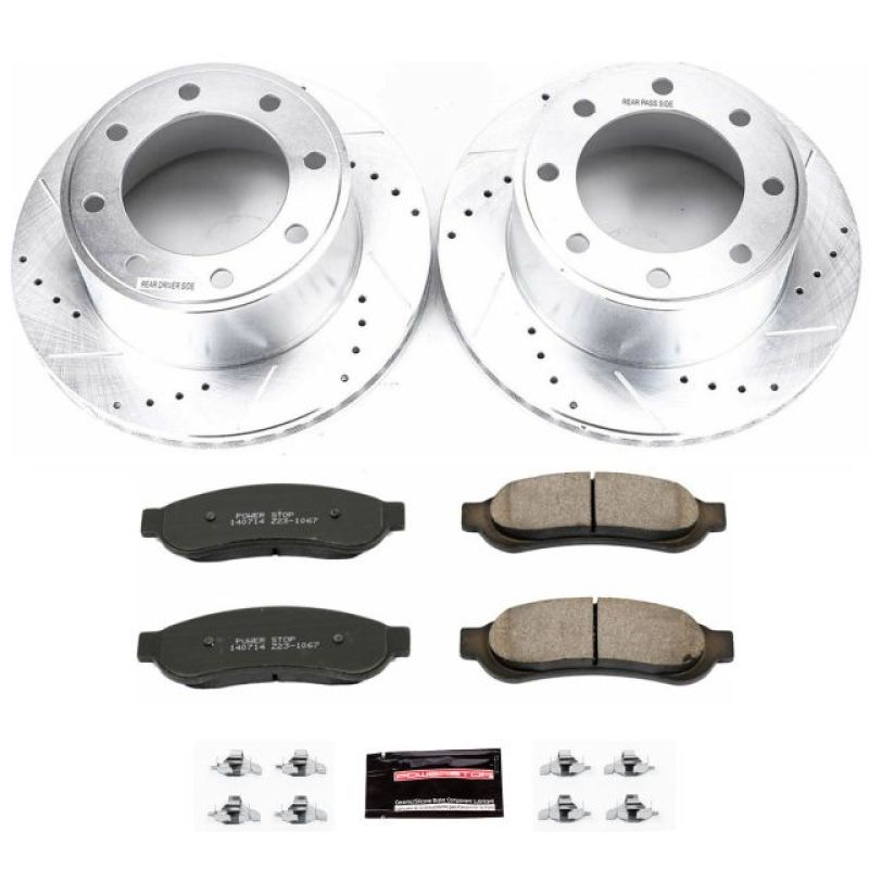 Power Stop 07-10 Ford F-250 Super Duty Rear Z23 Evolution Sport Brake Kit Brake Kits - Performance D&S PowerStop