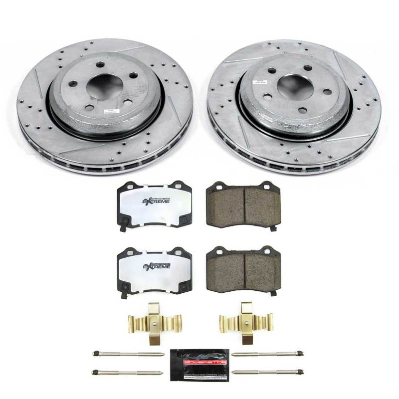 Power Stop 18-21 Jeep Grand Cherokee Rear Z26 Street Brake Kit Brake Kits - Performance D&S PowerStop