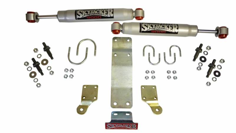 Skyjacker 2007-2017 Jeep Wrangler (JK/JKU) (Use w/ JK717TR) Dual Steering Damper Kit w/ 9000 Series Steering Dampers Skyjacker