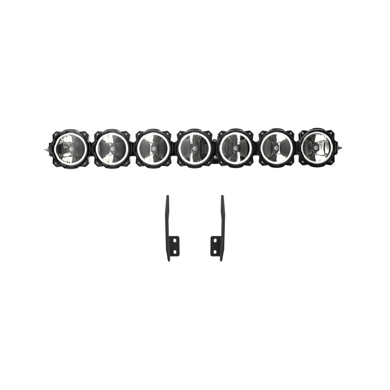 KC HiLiTES 11-16 Ford Super Duty Gravity LED Pro6 7-Light Bar Kit - Front Bumper Light Bars & Cubes KC HiLiTES