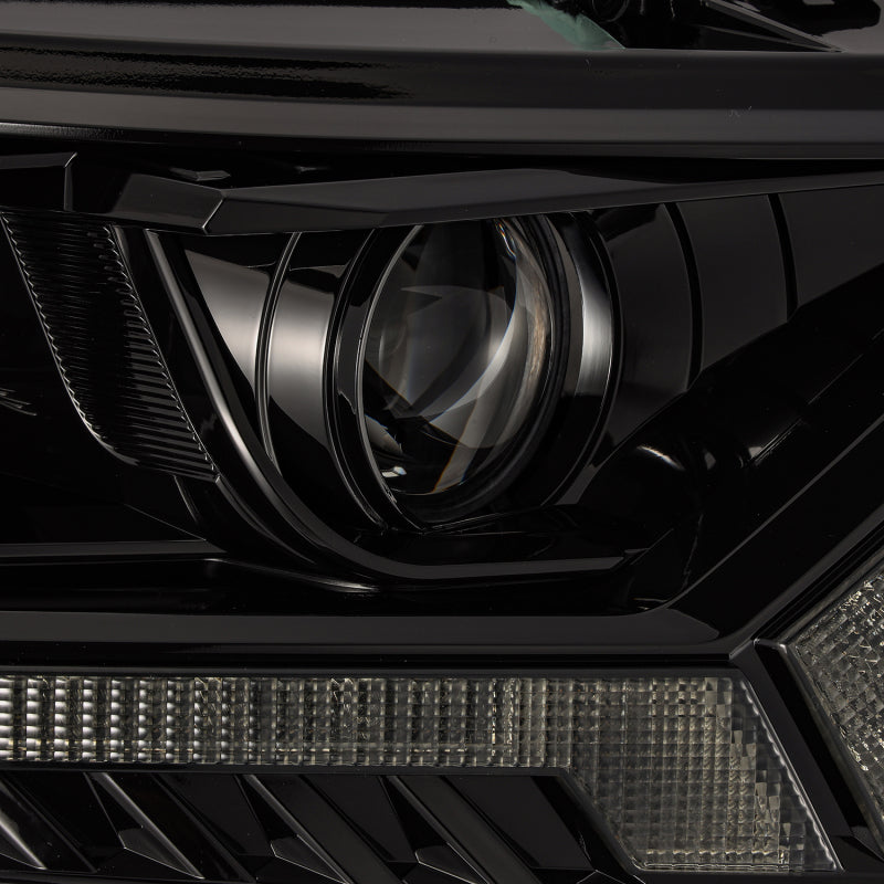 AlphaRex 2019+ Ford Ranger PRO-Series Proj Headlights Plank Style Alpha Black w/Seq Signal/DRL Headlights AlphaRex