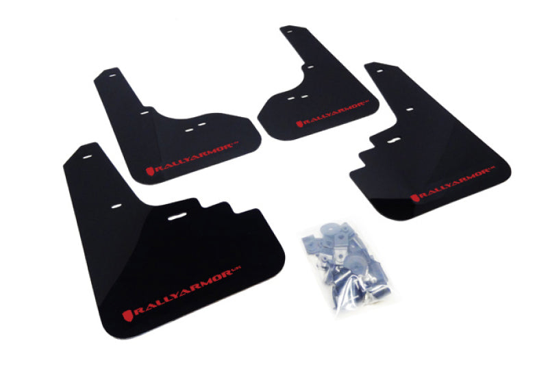 Rally Armor 05-09 Subaru Legacy / Outback Black UR Mud Flap w/Red Logo Mud Flaps Rally Armor